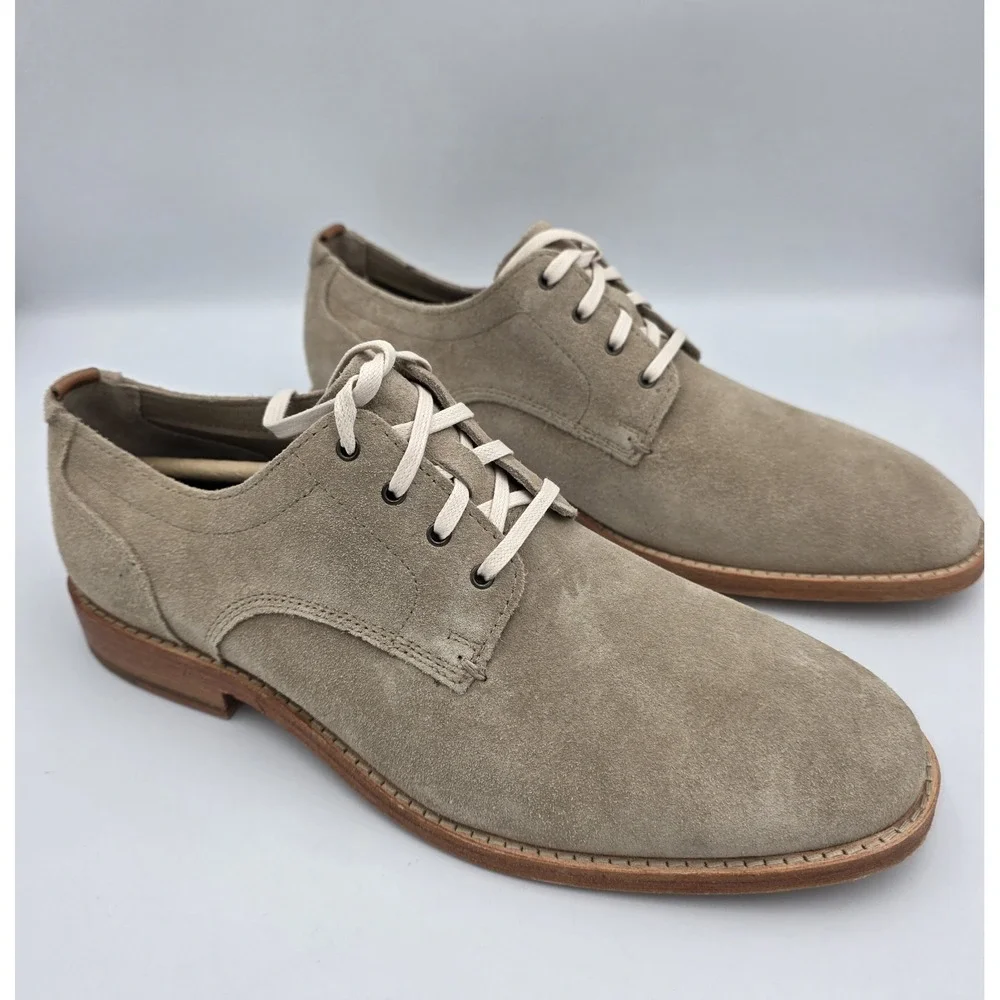 Cole Haan C29705 Mens Feathercraft Grand Oxfords Tan Beige Suede Size 9 M